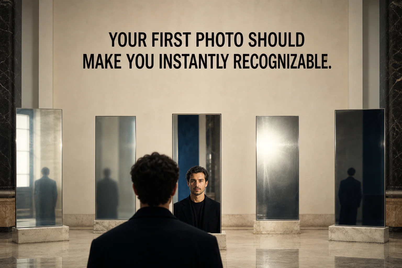 Your first photo should make you instantly recognizable