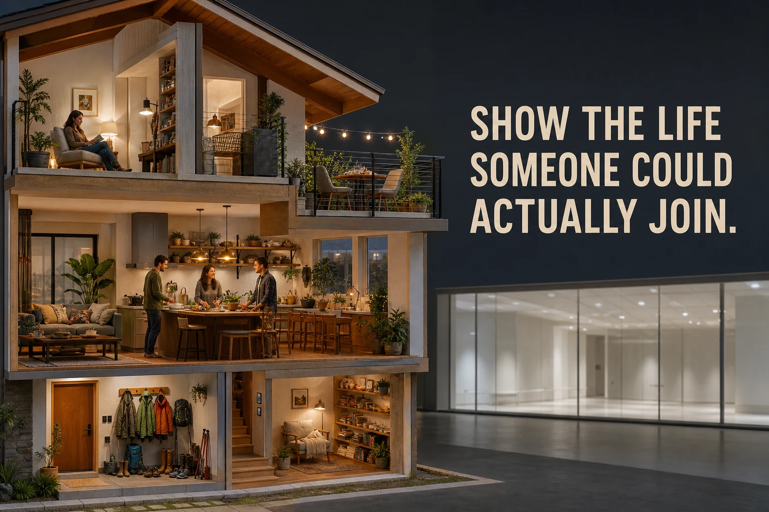 Show the life someone could actually join