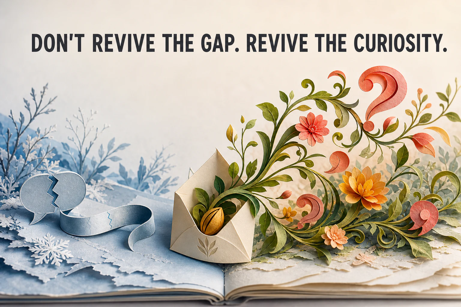 Don't revive the gap; revive the curiosity