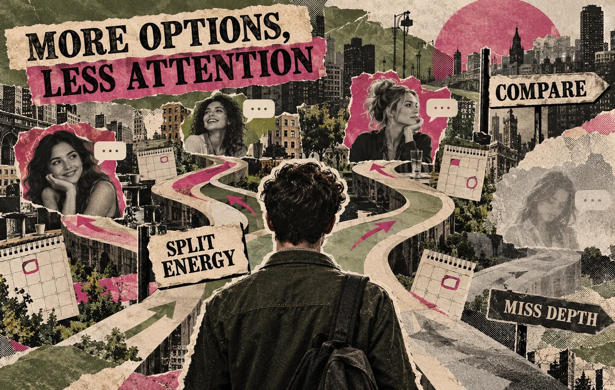 More dating options can result in less focused attention