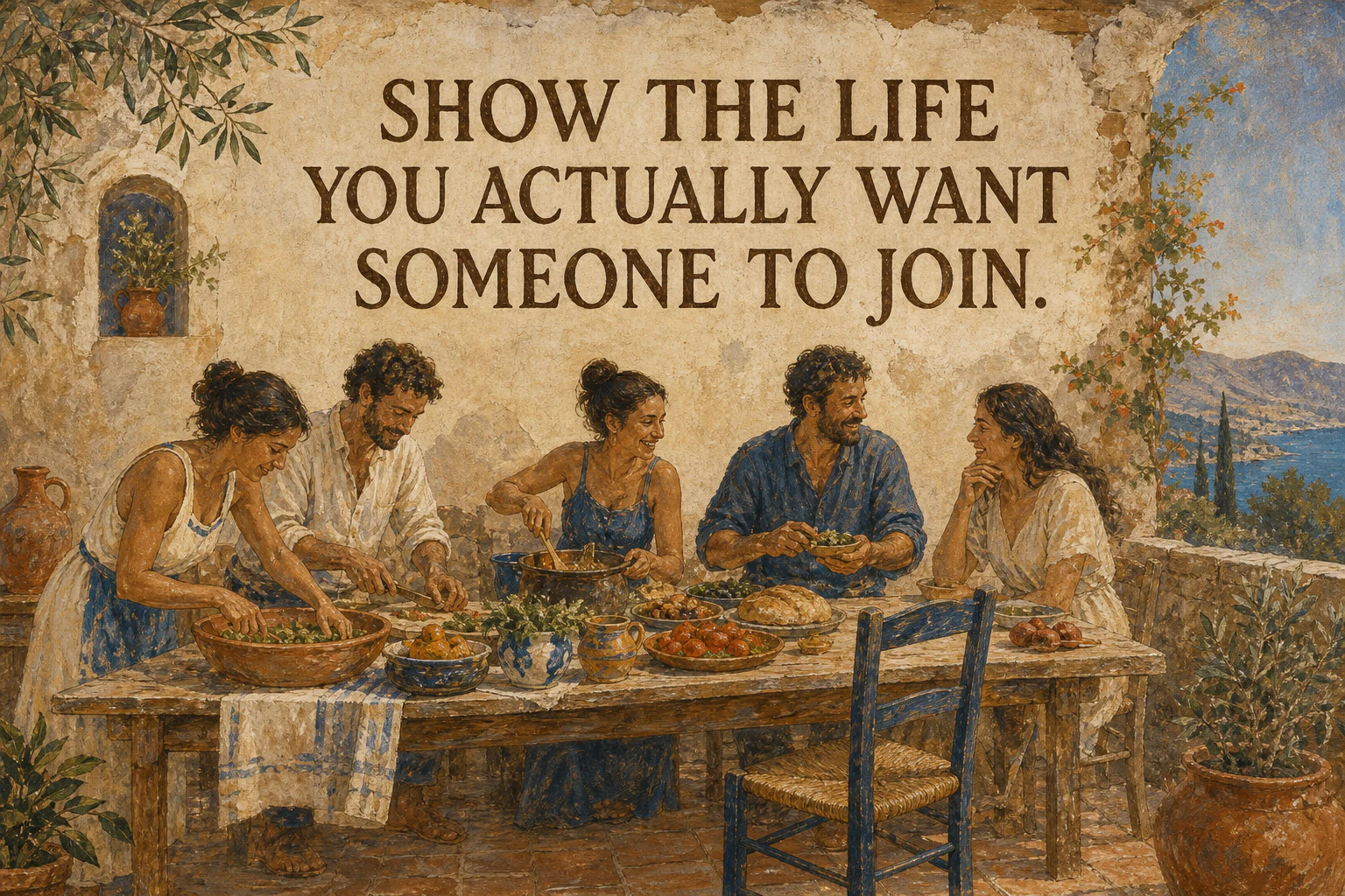 Show the life you actually want someone to join