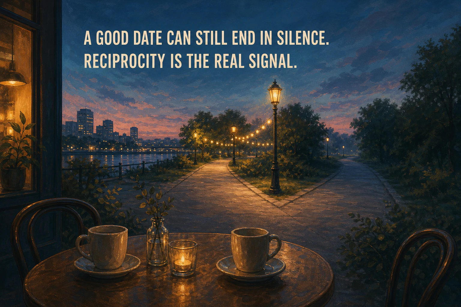 A good date can still end in silence; reciprocity is the real signal