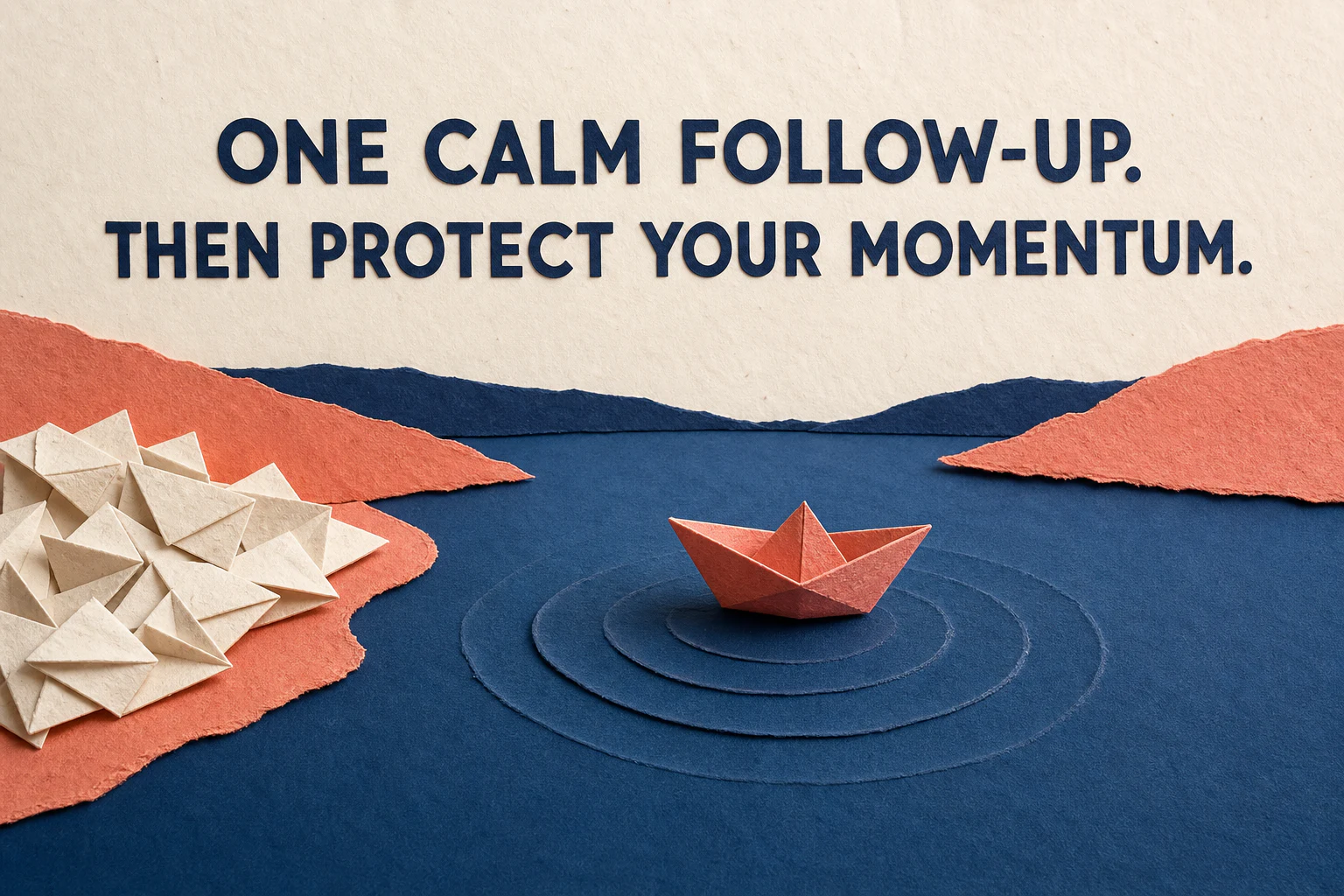 One calm follow-up, then protect your momentum