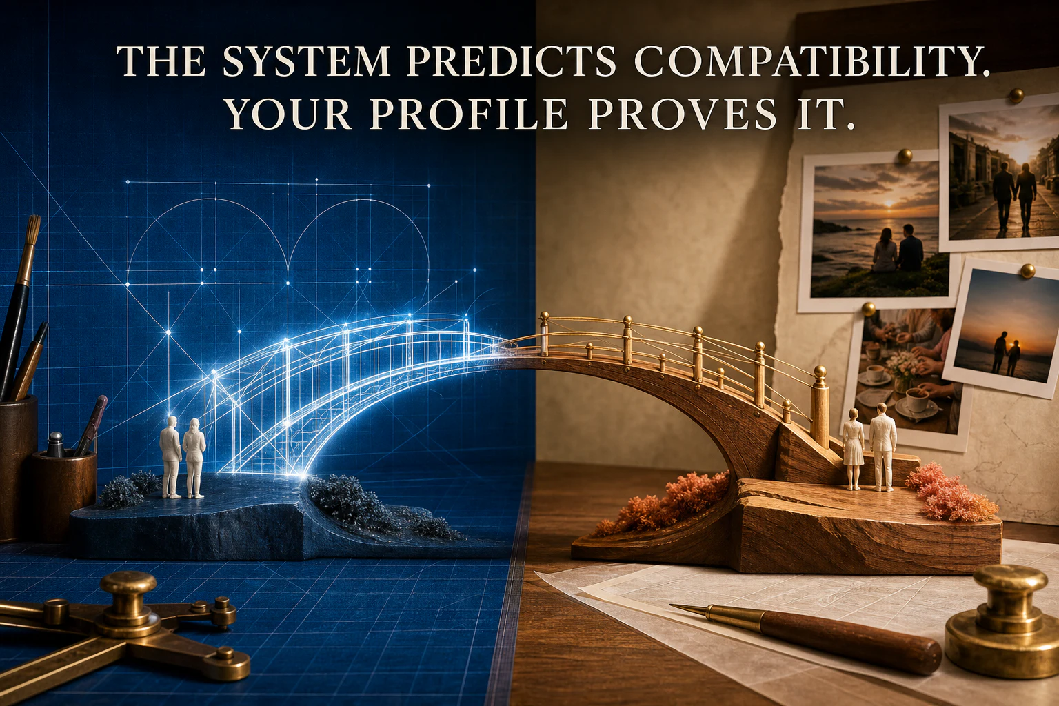 The system predicts compatibility while your profile proves it