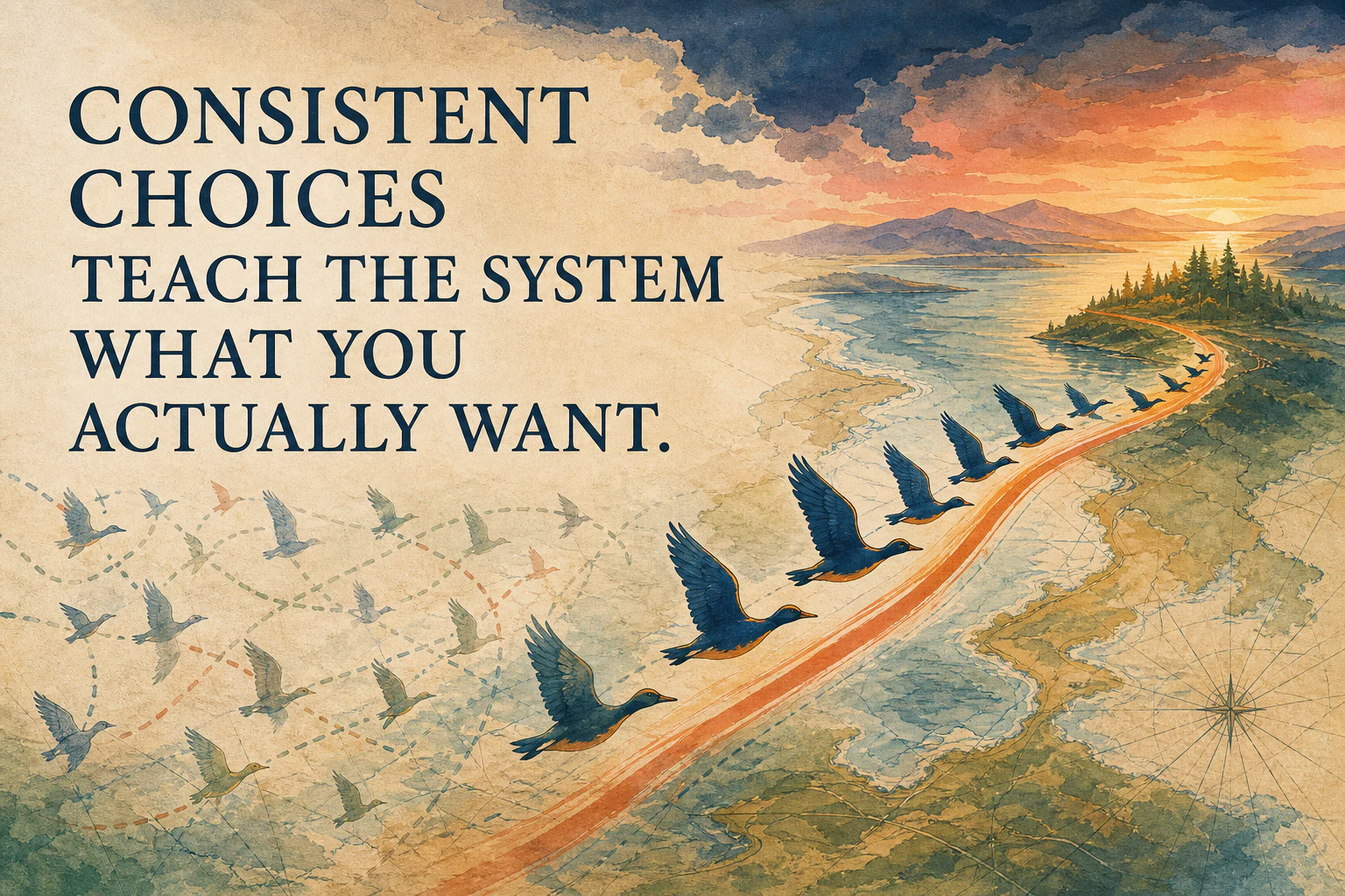 Consistent choices teach the system what you actually want