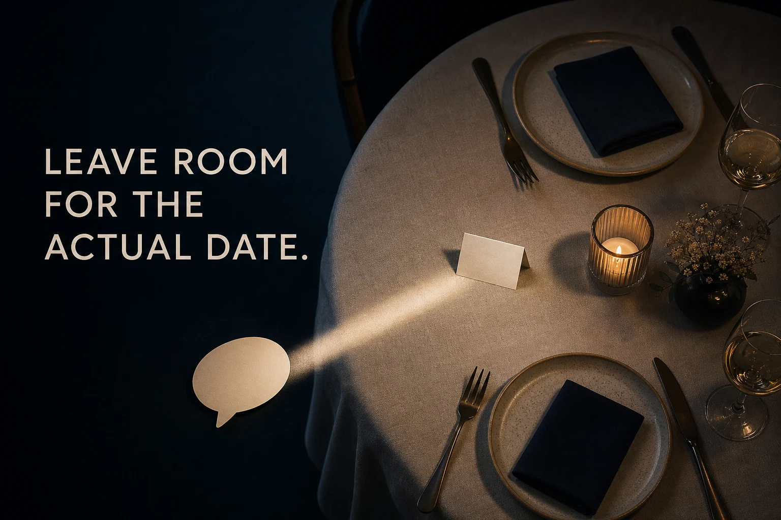 Leave room for the actual date instead of over-texting