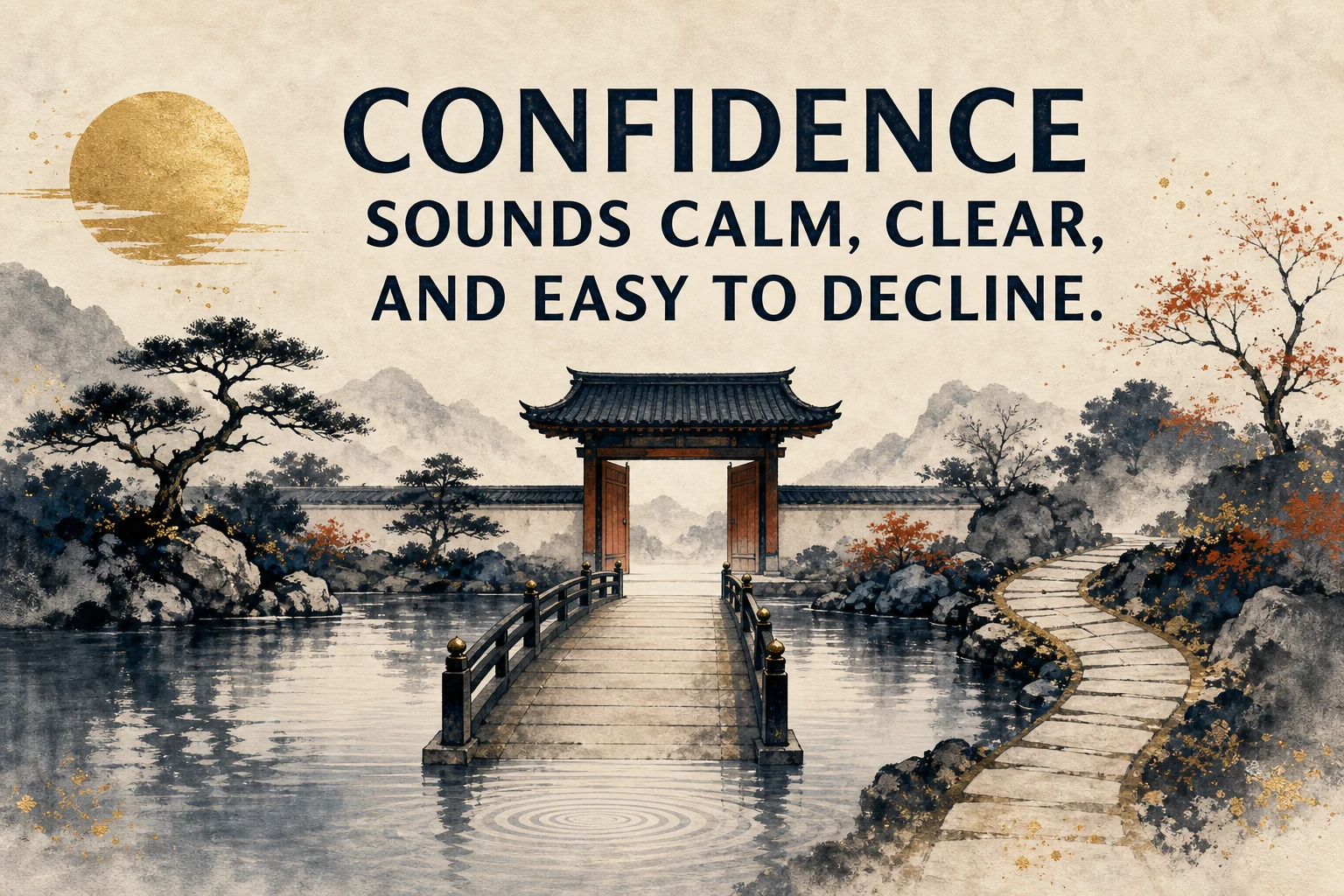 Confidence sounds calm, clear, and easy to decline