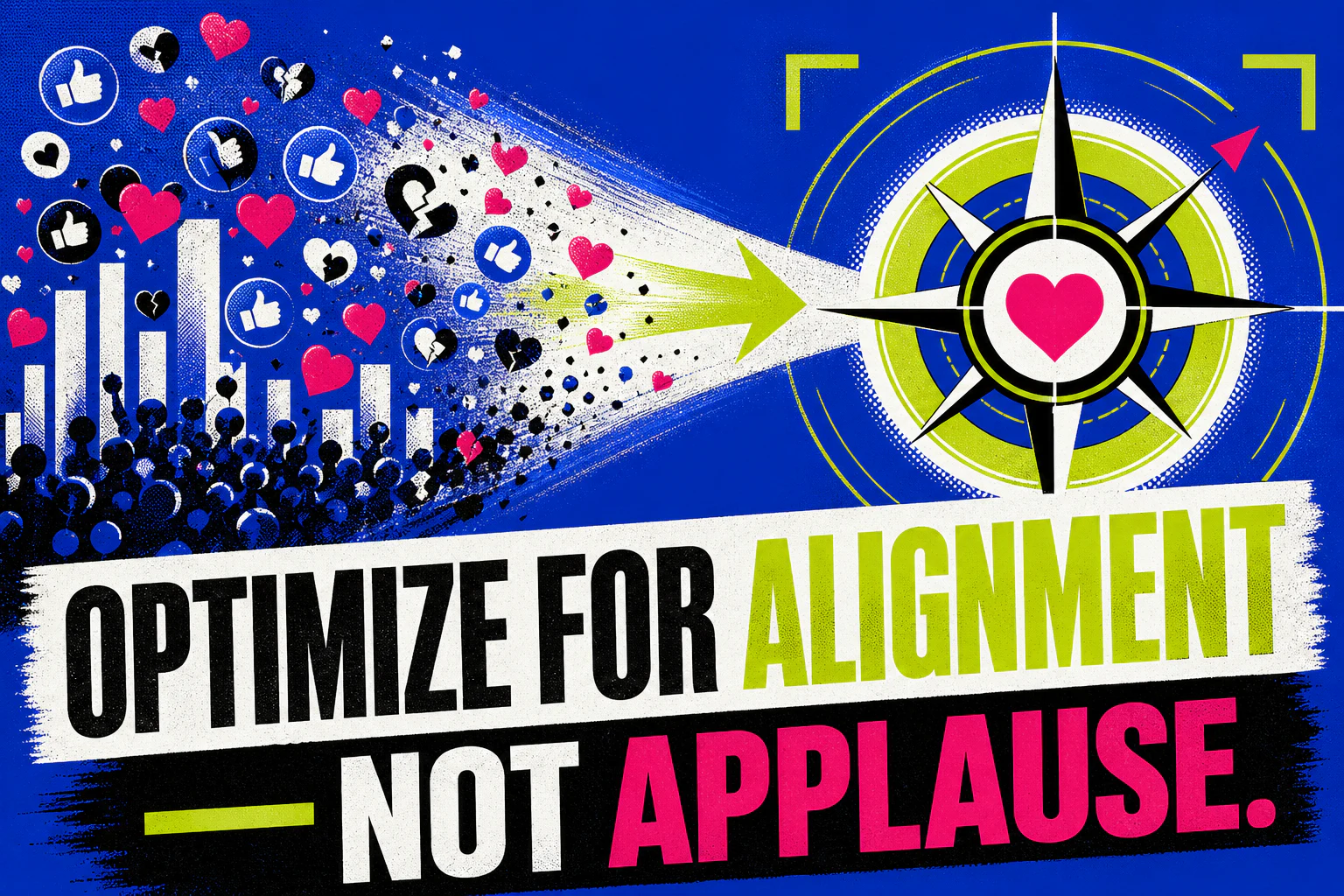 Better matches come from alignment rather than applause