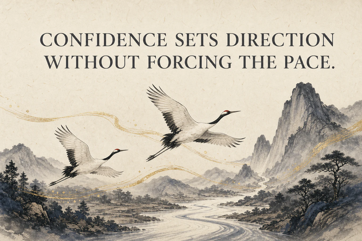 Confidence sets direction without forcing the pace