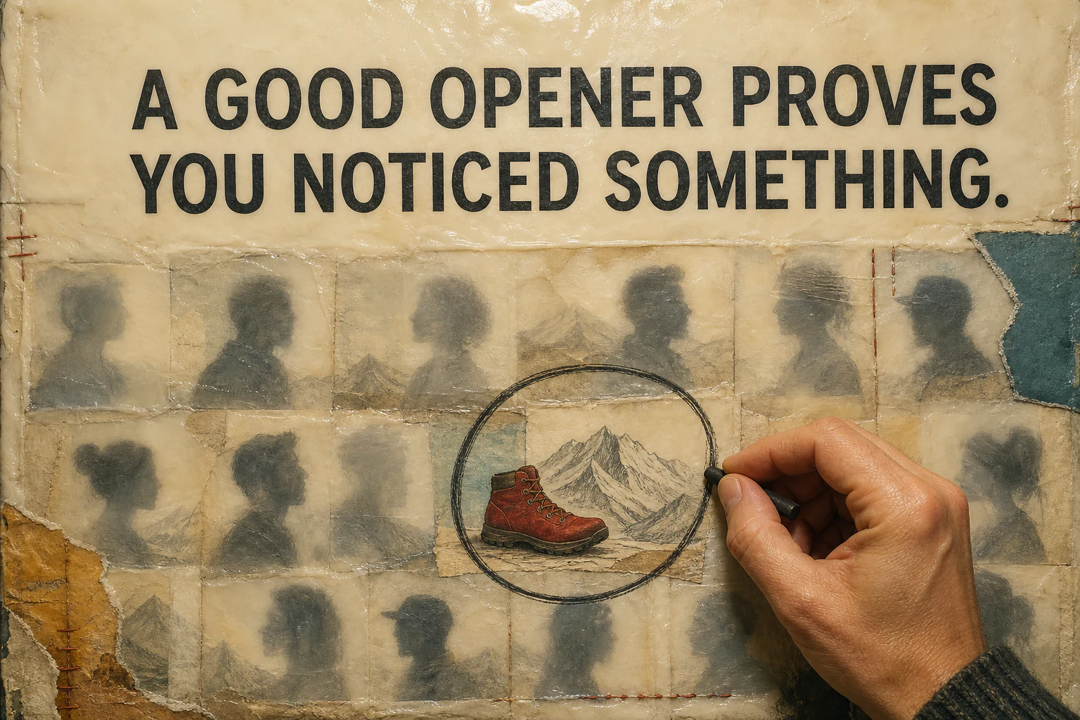 A good opener proves you noticed something