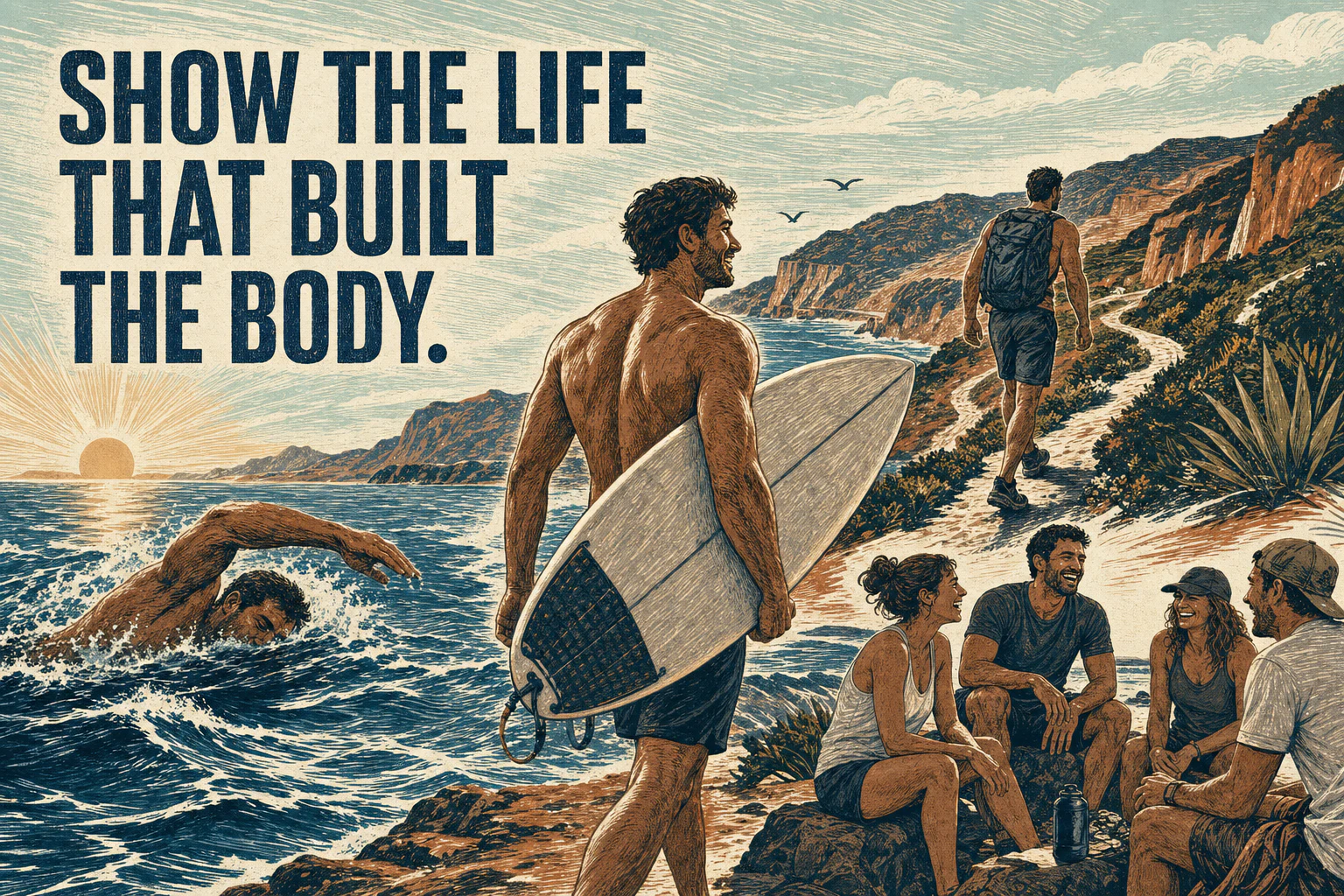 Show the life that built the body