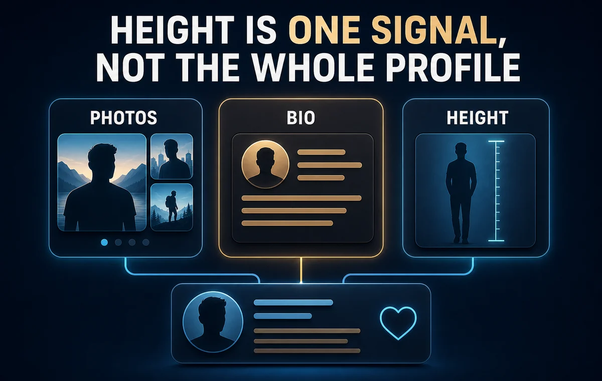 Height is one signal, not the whole dating profile