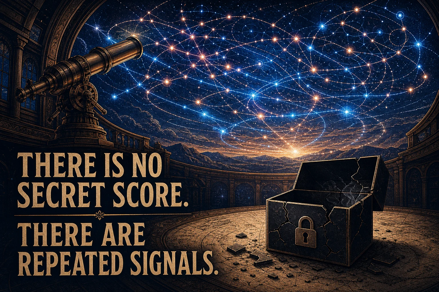 There is no secret score, only repeated recommendation signals
