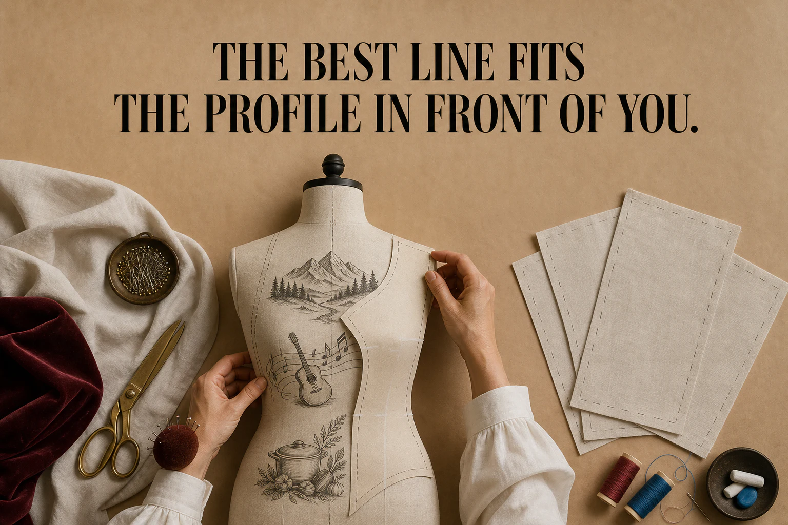 The best line fits the profile in front of you