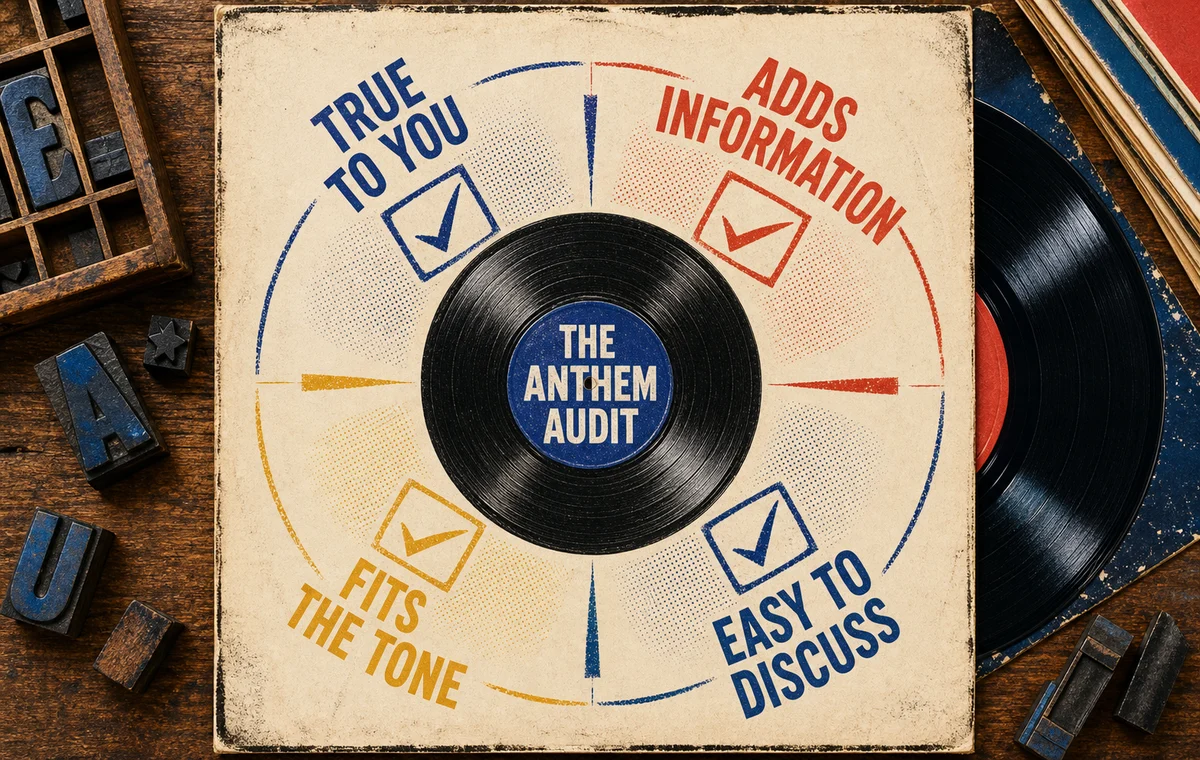 בדקו Anthem לפי אותנטיות, מידע חדש, טון ופוטנציאל לשיחה