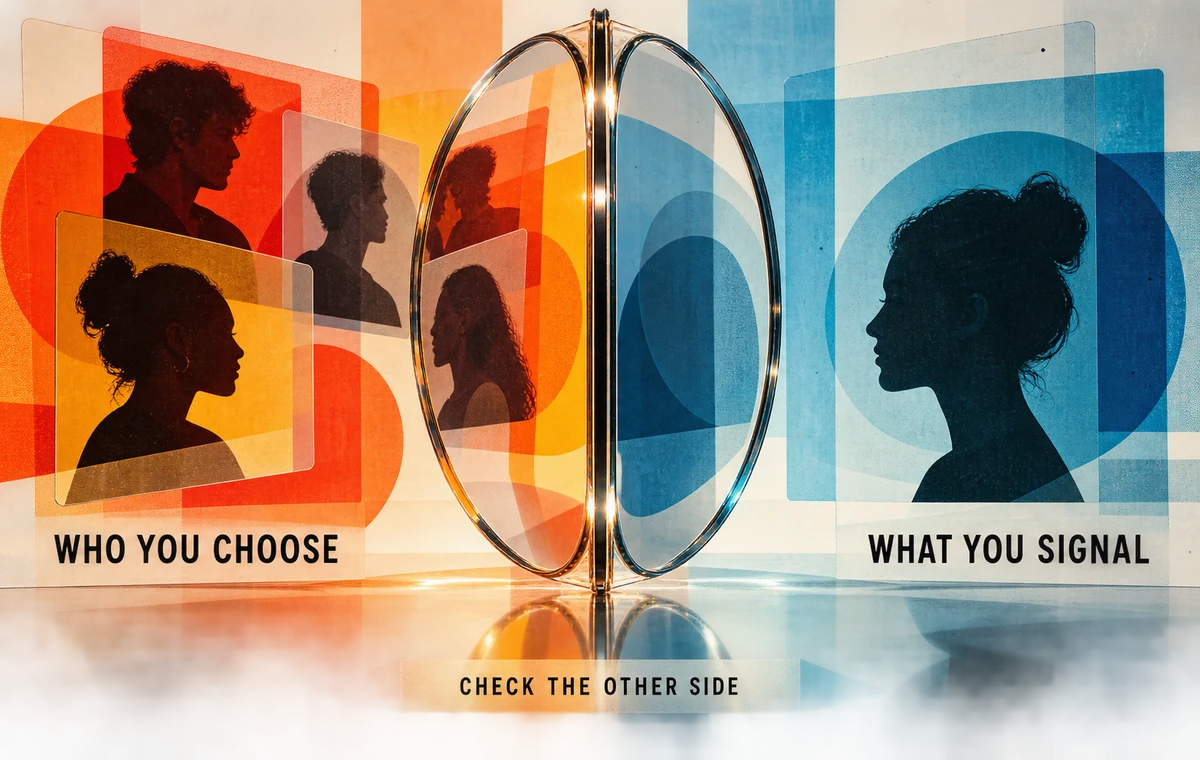 Mirror the preference card against the signals your own profile sends