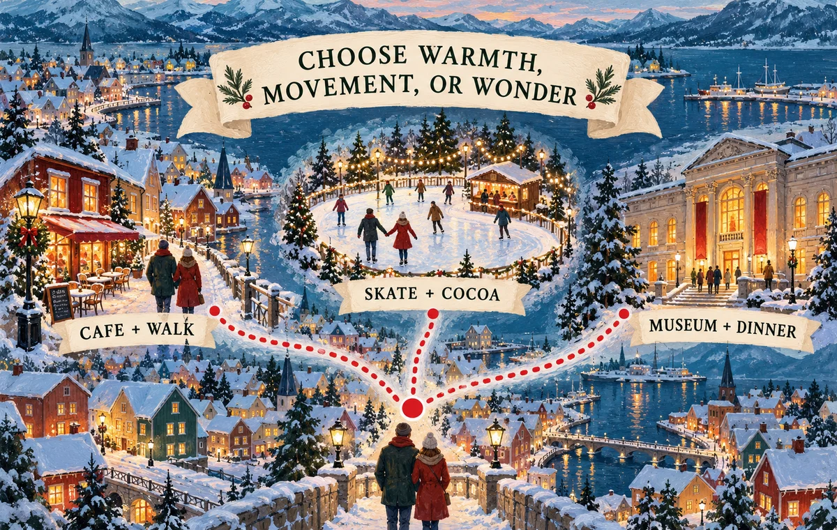 Three approaches to planning a winter date