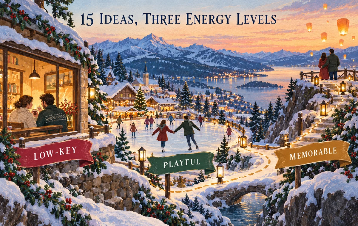 Winter date ideas organized by energy level