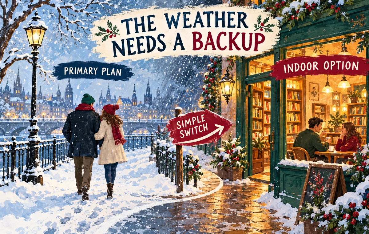 A winter date should include a simple weather backup