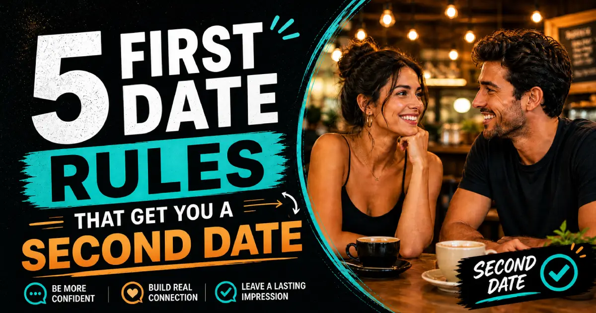 Two people having a successful first date at a casual coffee bar, showing good body language and engagement