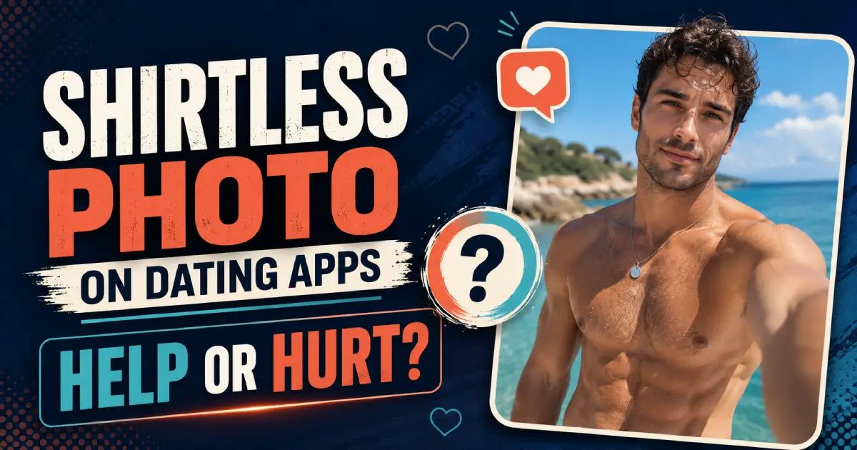 Should you use a shirtless photo on dating apps like Tinder, Hinge or Bumble