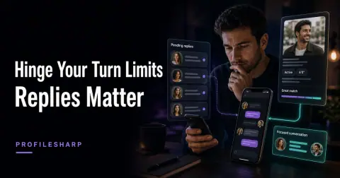 Hinge Your Turn Limits ואסטרטגיית תגובות בפרופיל