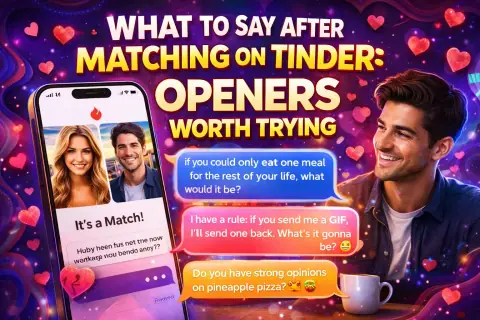 Opening line after matching on Tinder